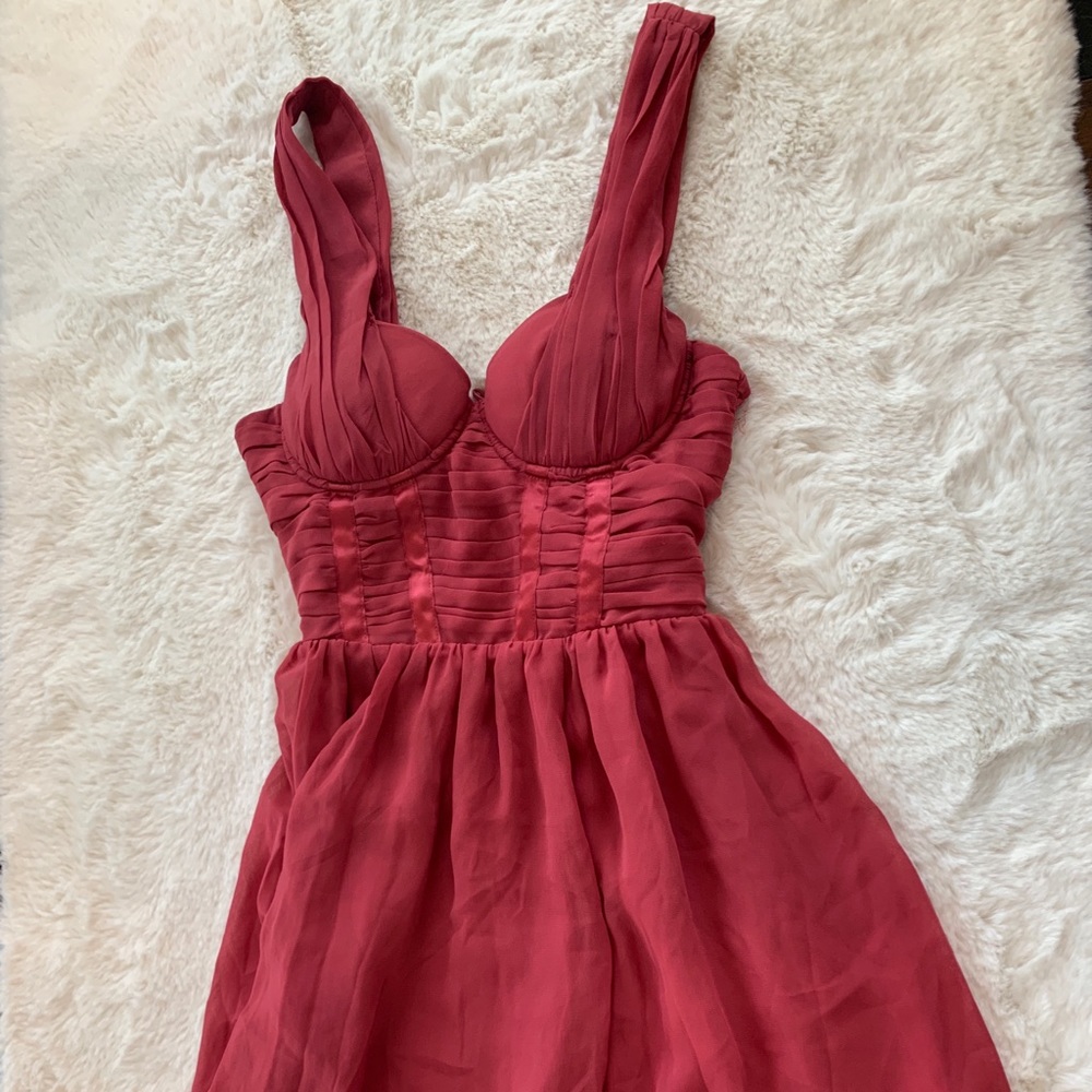 Chiffon Dress. It’s not pink. Berry color.